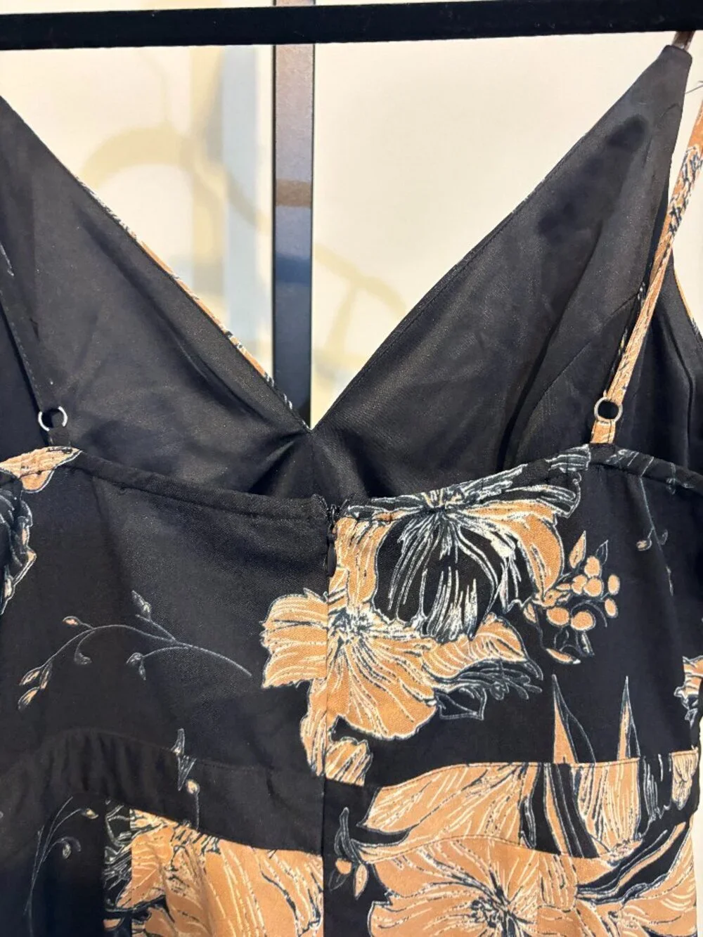 Lulus Darling Daylily Black Floral Ruffle Hi Low Hem Maxi Dress - Picture 11 of 12